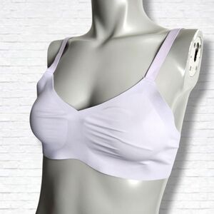 Knix Padded V Neck Thin Strap Bra In Orchid Size 1 (32-34 A/B)